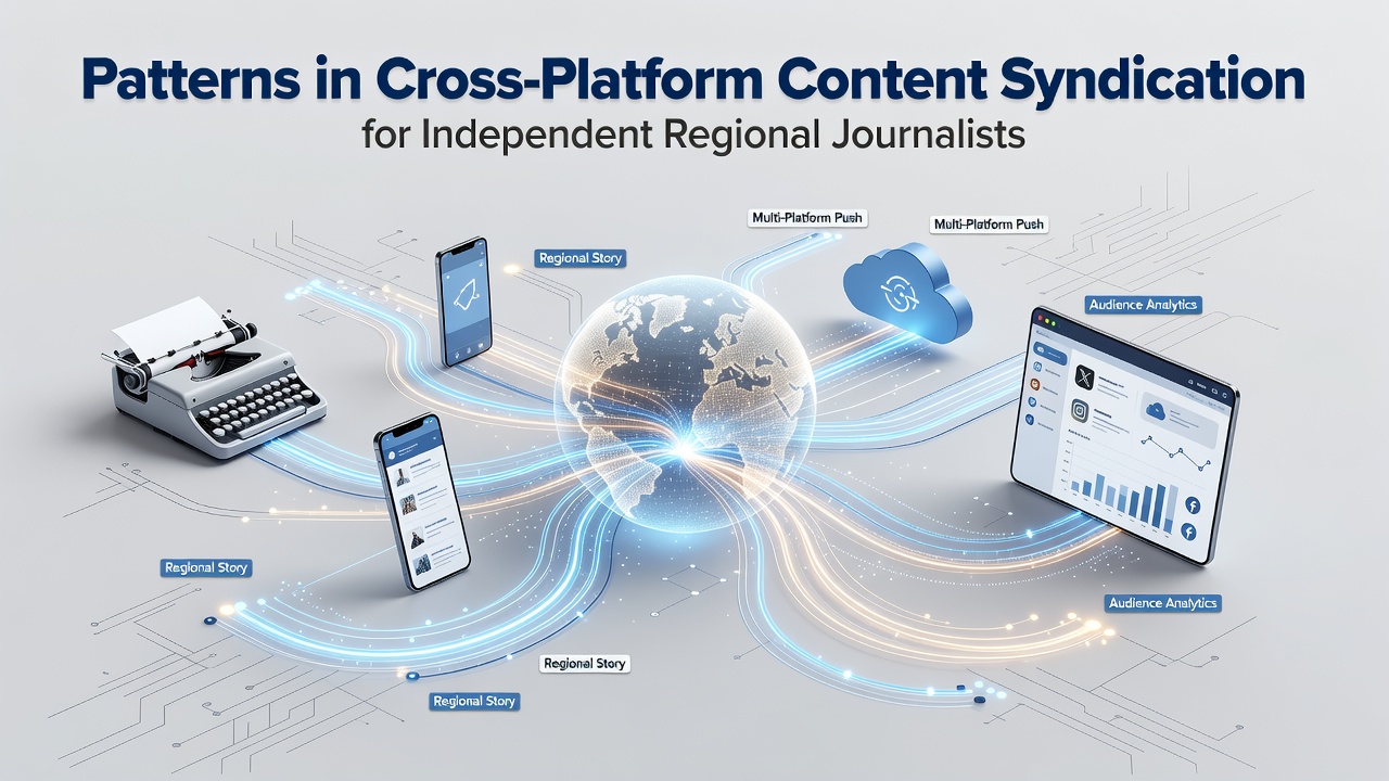 Patterns in Cross-Platform Content Syndication for Independent Regional Journalists